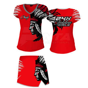 ชุดยูนิฟอร์มเชียร์ลีดเดอร์ชุดเครื่องแบบใช้งานกลางแจ้งชุดยูนิฟอร์มออกแบบโลโก้ได้ตามต้องการ - Product Image 2