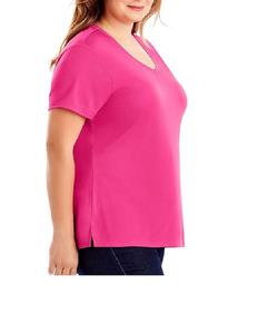 Mujeres 2023 nuevo diseño Tallas grandes camiseta Casual Tallas grandes Mujeres Camisetas de Bangladesh Mujeres barato Spandex Premio camiseta - Product Image 2