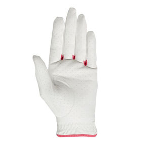 Gants de golf en cuir véritable de peau de mouton noir et blanc, taille personnalisée, vente en gros, pour les deux mains - Product Image 3