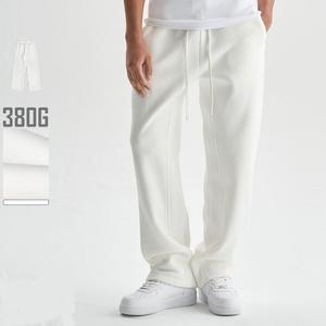 Pantalons de survêtement décontractés pour hommes de haute qualité en coton et élasthanne mélangés, pantalons de jogging en molleton écologiques, respirants, avec cordon de serrage élastique - Product Image 2