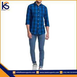 กางเกงยีนส์ลำลองขายาวสำหรับผู้ชายพิมพ์โลโก้ตามสั่ง - Product Image 2