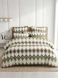 Bulk 100% Polyester Bedsheets 3-Piece Microfiber Queen <b>Bedding</b> <b>Set</b> 200TC Modern Customizable Flat Sheet <b>Set</b> Pillowcases Home Use - Product Image 3