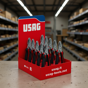 Expositor de mostrador USAG con 10 pinzas y línea de productos 150 AX 180 - Product Image 3