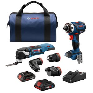 Kit Combinado de 2 Herramientas, Taladro Atornillador Chameleon de 18V, Sistema Flexiclick 5 en 1, Multiherramienta Oscilante de Velocidad Variable para Bricolaje Eléctrico - Product Image 6