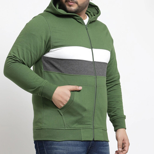 Meilleure qualité hommes fermeture éclair Fitness sweats à capuche nouveauté 100% coton uni prix de gros bas quantité minimale de commande saison d'hiver fabriqué au Pakistan - Product Image 6