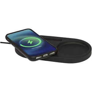 Organizer da Scrivania Sostenibile Klip con Ricarica Wireless per l'Organizzazione di Gadget - Product Image 5