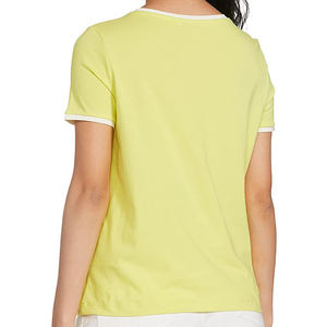 Camisetas de algodón 100% para mujer, marca personalizada con estampado de camiseta lisa, venta al por mayor - Product Image 2