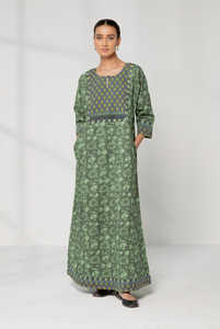 Imprimé fleuri Boho élégant été trois quarts manches femmes jolie Collection à la main longue Maxi Kurtis - Product Image 3