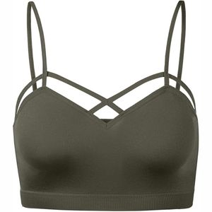 Nouvelle arrivée Soutien-gorge de sport pour femmes sur mesure Vêtements d'entraînement respirants avec motif solide et logo avant Bas quantité minimale de commande meilleur prix - Product Image 2