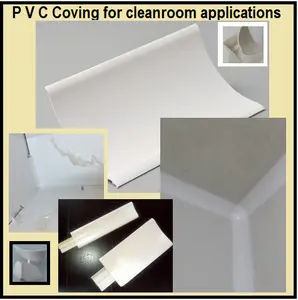 साफ कमरे के लिए पीवीसी Coving और एल्यूमीनियम Coving और दुबई में ठंडे कमरे निर्माण/कोने coving के लिए बाँझ क्षेत्रों दुबई में