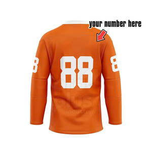 Jersey de Hockey sobre Hielo para Hombre, Talla Grande, Ligero, Transpirable, Ecológico, 100% Poliéster, Servicio OEM Disponible - Product Image 2