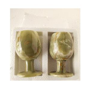 Verre à boire en marbre poli gobelet en pierre de qualité supérieure, fabriqué à la main, parfait pour les maisons, les cuisines, les bars, les restaurants et les événements - Product Image 4