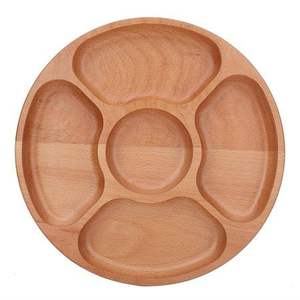 100%premium quality <b>wooden</b> round <b>partition</b> tray - Product Image 5