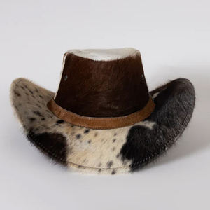 Chapeaux en cuir de vachette tendance, dernier design, prix bas, en vente, matériau de qualité supérieure avec logo personnalisé, différentes tailles. - Product Image 5