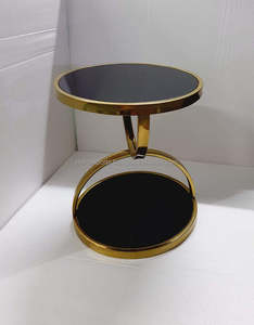 Mesa Auxiliar Giratoria Moderna de Acero Inoxidable de Alta Calidad para Sala de Estar, Muebles para el Hogar, Uso en Exteriores, Villas y Hoteles, Acabado de Alto Brillo - Product Image 5