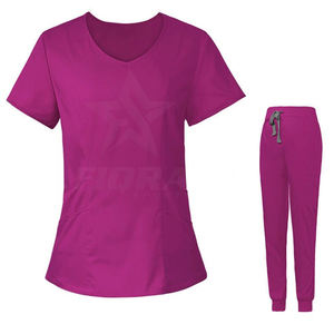 Tenues Médicales Personnalisées Respirantes pour Infirmières/Esthéticiennes/Dentistes, Uniformes Unisexe 94% Polyester + 6% Spandex, Vêtements de Clinique, Vente en Gros OEM - Product Image 4