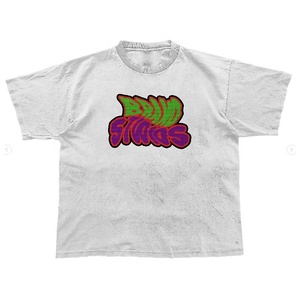 Vente en gros de t-shirts streetwear à logo personnalisé unisexe à bas prix t-shirts imprimés personnalisés de grande taille service OEM - Product Image 5