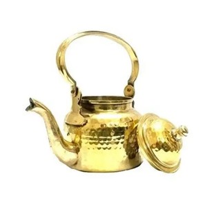 หม้อกาแฟเซรามิกอาหรับขนาด500มล. กาน้ำชาพอร์ซเลนพร้อมฝาครอบเงินเหยือกน้ำสำหรับชาและกาแฟ - Product Image 3