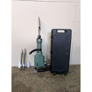 Martillo Demoledor Eléctrico Industrial con Puntas de Cincel Puntiagudo y Plano, Alimentado por Batería, Garantía de 90 Días - Product Image 2