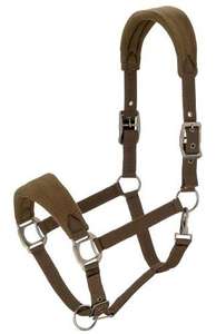 Licol de cheval en nylon personnalisable professionnel Style occidental avec raccords en fer et rembourré en polaire de vison Meilleur vendeur - Product Image 2