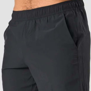 Pantalones cortos de Yoga de cintura alta para hombres con cordón 100% algodón poliéster tejido transpirable gimnasio ropa de fitness pantalones cortos niños - Product Image 4