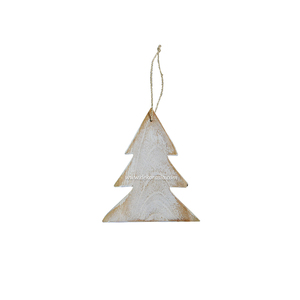 Colgante de madera hecho a mano decorativo para el hogar árbol de Navidad Decoración elegante adorno de Navidad - Product Image 1