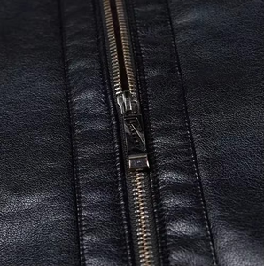 Chaqueta de Cuero para Hombre Personalizada al por Mayor de Alta Calidad, Estilo Bomber, Casual, Invierno, Cuello Alto, Transpirable, OEM 2025 - Product Image 5