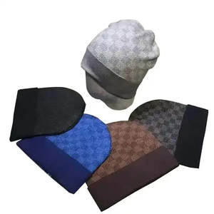 Thick ribbed knit <b>beanie</b> warm soft touch classic <b>streetwear</b> accessory for men and women cozy and stylish daily wear - Product Image 1