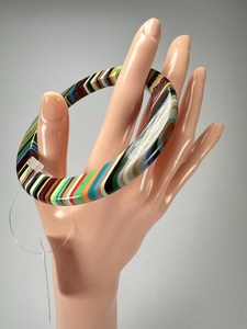 Crystal <b>Clear</b> <b>Resin</b> Bangles with Floating Flowers, Romantic Gift Option - Product Image 3