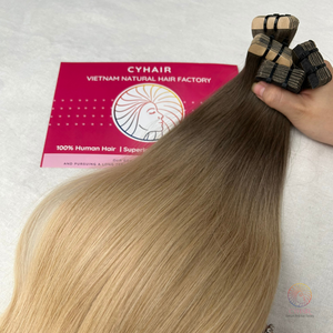 Venta al por mayor vietnamita doble dibujado cutícula alineada virgen extensión de cabello natural 100% cinta cruda en los vendedores de extensiones de cabello - Product Image 6