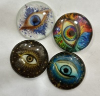 Yeux de dragon de sécurité multicolores Autocollant Yeux pour animaux en peluche Jouets Pierres précieuses Prix de gros Yeux de dragon en verre,