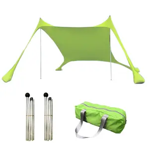 Windproof Summer Resort Party Folding Eco Friendly Logo Shelters Events Outdoor Portable Camp Sun Shade Tent Beach