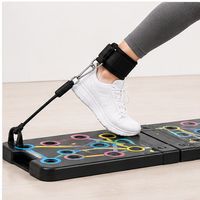 Plateforme de Pilates pliable avec bandes de résistance pour l'entraînement à domicile, renforcement du tronc et tonification