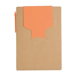 Set Regalo Aziendale Ecologico: Blocco Note in Carta Riciclata con Penna - Product Image 1