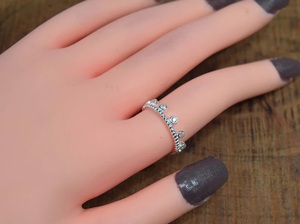 Cubic Zirconia 925 Sterling Silver Elegant Ring Bijoux faits à la main Nouvelle Collection Cadeau pour Noël - Product Image 4