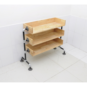 Meuble à chaussures moderne KG68001 à 3 niveaux 80x30x80 (cm) – Organisateur de salon au design épuré, style détachable, en tissu et bois, style moderne - Product Image 3