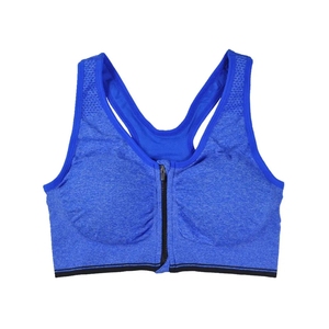 2025 femmes soutien-gorge de sport léger sans couture avant Zip Yoga soutien-gorge haute résistance antichoc Fitness gilet taille réglable grande taille - Product Image 4