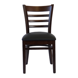 Sedia da Bar/Sala da Pranzo in Legno Stile Fattoria Contemporanea con Seduta in Pelle PU - Product Image 5