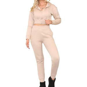 Survêtement pour femmes Street Wear nouveauté survêtement pour adultes personnalisé décontracté 100% coton sweat 2 pièces ensemble femmes ensembles pour femmes - Product Image 5