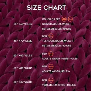 Erwachsene sinnliche handgemachte Überwurf-Schwere gestreifte klobige Samte gewichtete gestrickte Decke für <span class=keywords><strong>Insomnia</strong></span> - Product Image 4