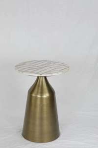 Mesa de centro de hierro de cobre martillado antiguo Diseño único Sala de estar y decoración del hogar - Product Image 6