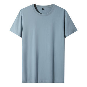 2025 T-shirt en coton de couleur unie de haute qualité pour hommes T-shirt Boxy Fit de haute qualité avec logo personnalisé en gros - Product Image 5