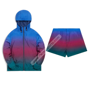 Logo personnalisé survêtements coupe-vent style unique veste d'hiver shorts vente en gros de shorts coupe-vent personnalisés - Product Image 1