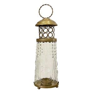 Decorative Centerpiece for Diwali Pooja Room and <b>Home</b> <b>Temple</b> Unique Kerosene Lamp Style Lantern for Vintage Themed Decor - Product Image 4