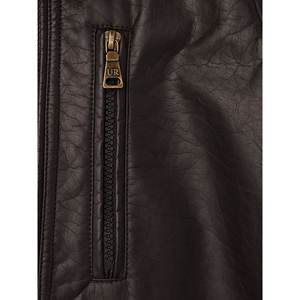 Blouson bombardier de luxe en cuir de mouton pour homme respirant hiver logo avant personnalisé - Product Image 6