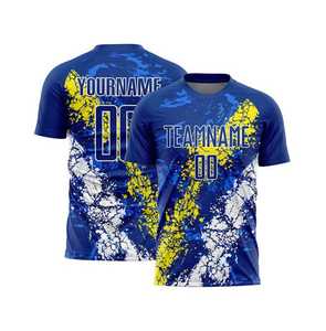 เสื้อฟุตบอลคอกลมวินเทจย้อนยุคเสื้อฟุตบอลเทรนด์แฟชั่นของสโมสรชุดปักลายดีไซน์ - Product Image 5