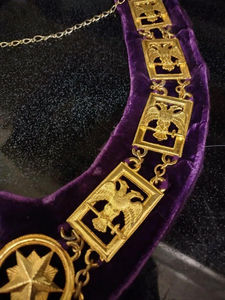 Regalia Masónica de Primera Calidad, Delantal Ligero Bordado a Mano en Pakistán, Precios al por Mayor para Proveedores de Logias - Product Image 3