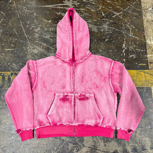 เสื้อกันหนาวมีฮู้ดแบบมีซิปของผู้ชาย, เสื้อแนวสตรีทผ้าคอตตอน100% ปกติใส่ในฤดูหนาว - Product Image 3