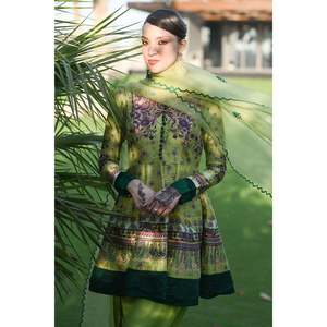 Conjunto de Camisa y Dupatta de Chifón Kiwi Summer - Product Image 5