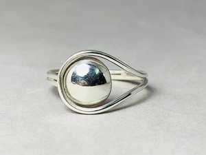 Bagues boule en argent sterling 925 faites à la main Style vintage boule à la mode bijoux réglage doigts vente en gros idée cadeau elle - Product Image 3